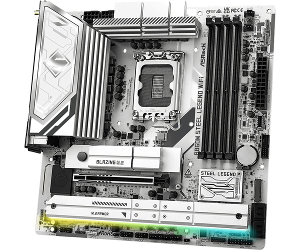 ASRock B860M Steel Legend WiFi 6E LGA 1851 mATX DDR5 - motherboard