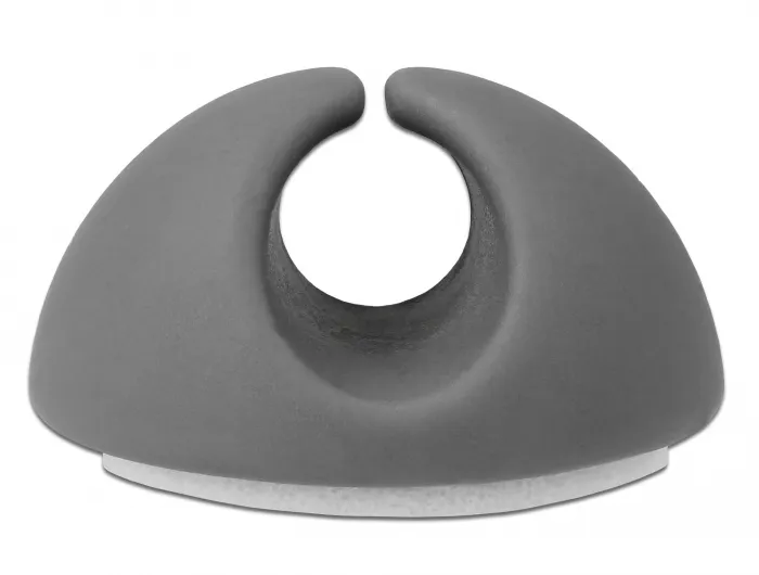 DE-LOCK Sj&auml;lvh&auml;ftande kabelh&aring;llare, 6-pack, 3x gr&aring;, 3x vit, TRP, flerf