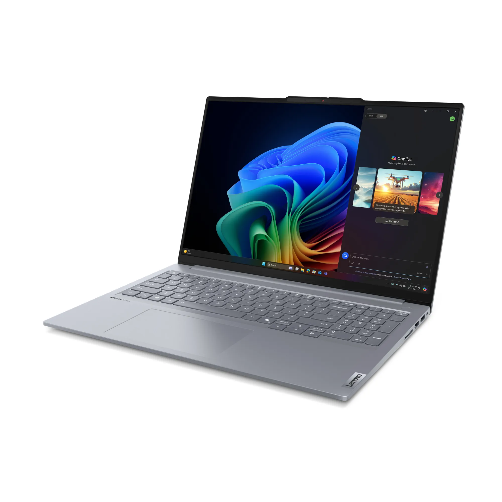 Lenovo ThinkBook 16 G7 16&quot; WUXGA, Snapdragon X1P-42-100, 32 GB RAM, 1 TB SSD, Win 11 Pro -kannettava, Harmaa