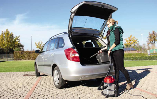 Einhell TC-VC 1812 S 1250 W 12 L Wet and dry vacuum cleaner, Red