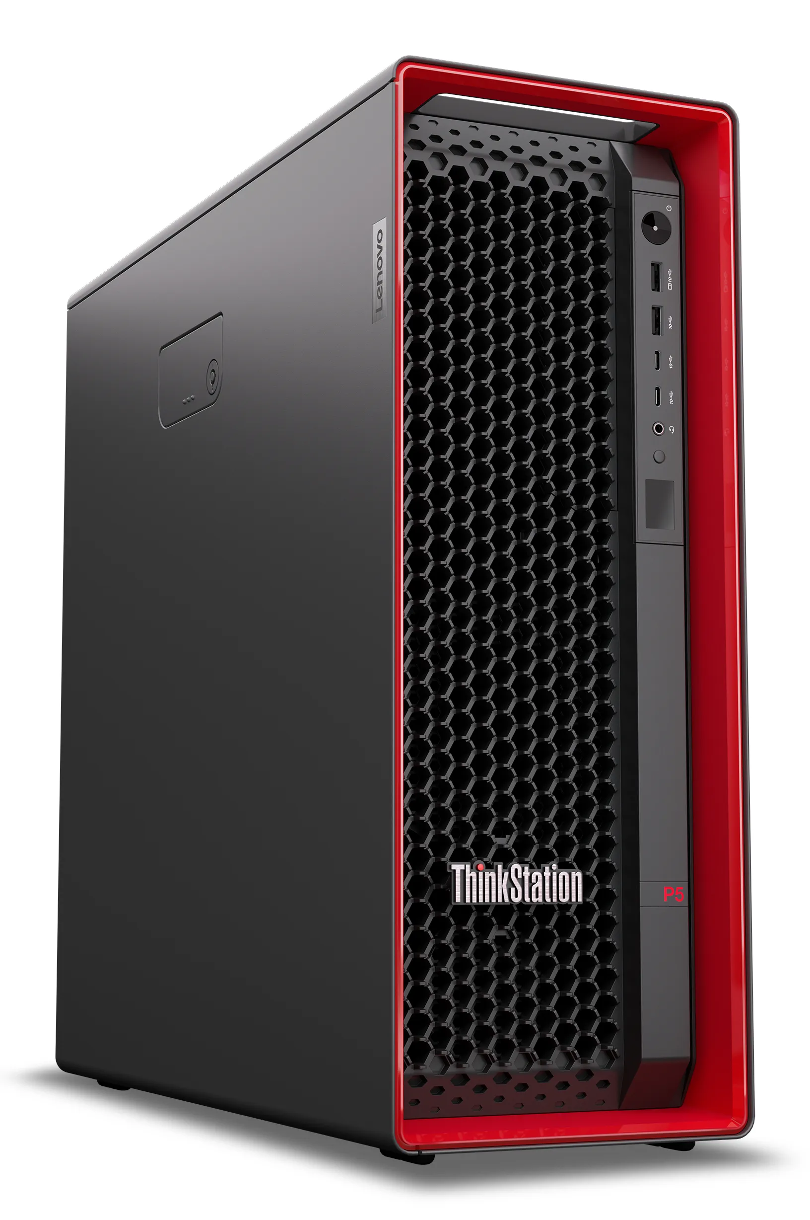 Lenovo ThinkStation P5 w5-2445, 32 Gt, 1 Tt, Win 11 Pro -ty&ouml;asema, tornikotelo, musta