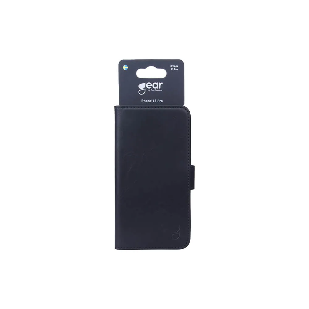 GEAR Wallet, iPhone 13 Pro - pl&aring;nboksfodral, Svart