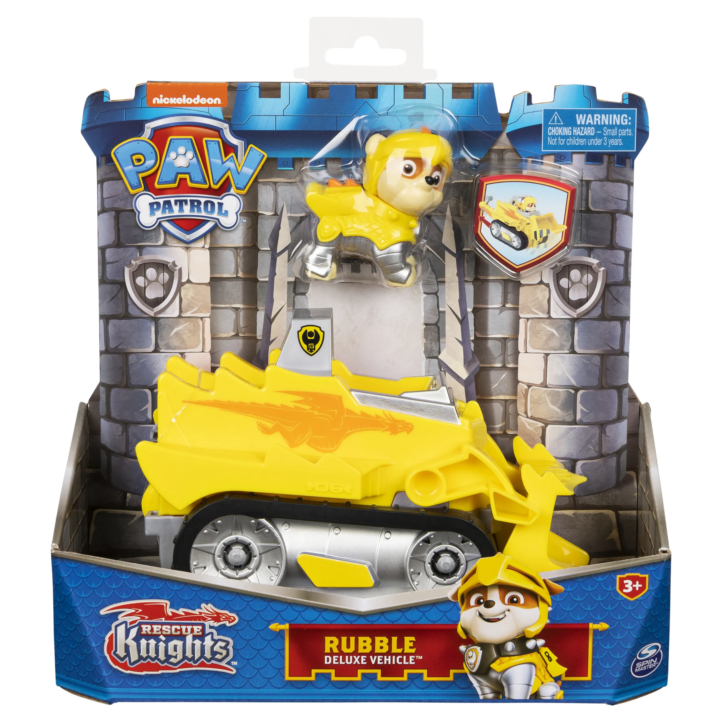 Spin Master Paw Patrol Rescue Knights Base Vehicle by Rubble, toy vehicle