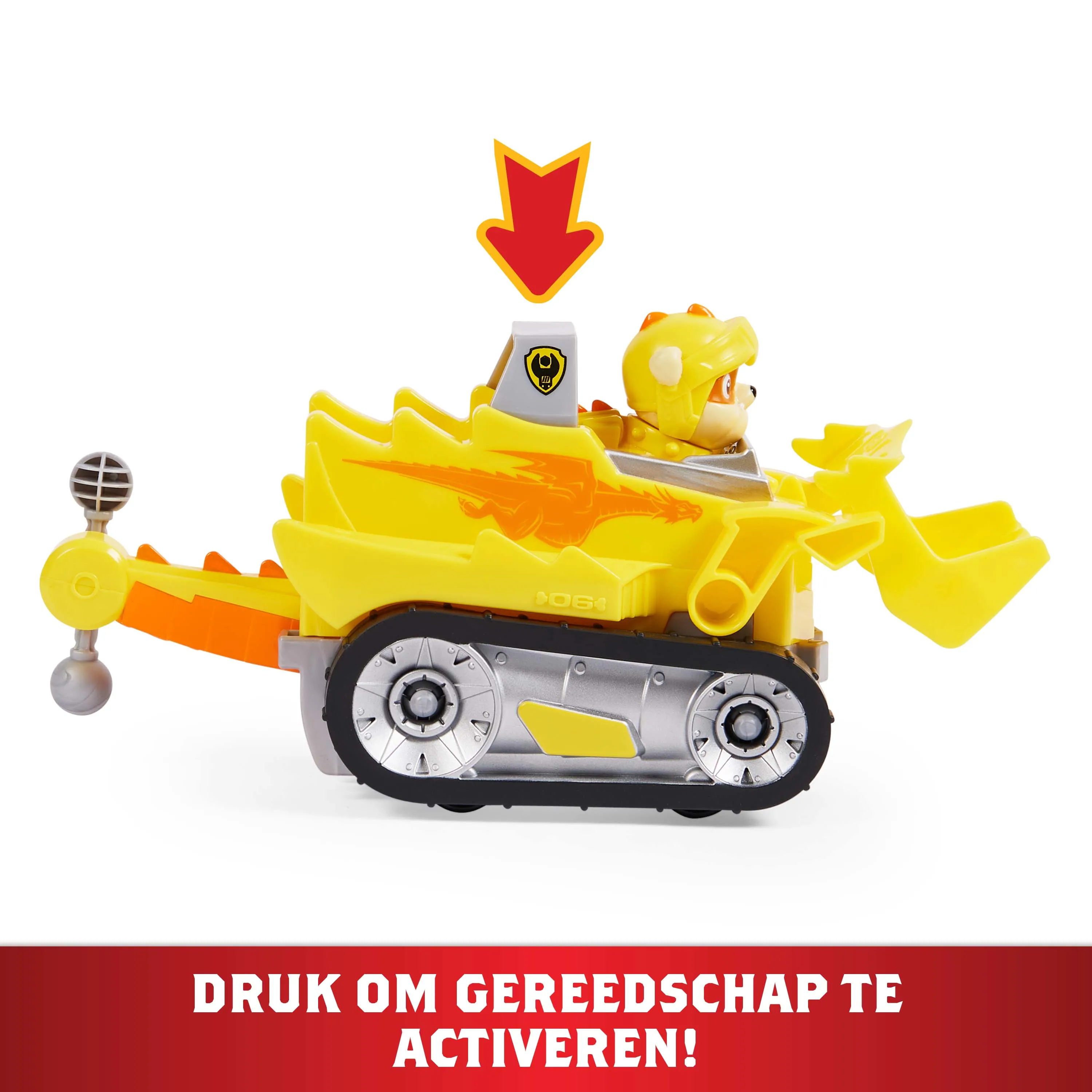 Spin Master Paw Patrol Rescue Knights Base Vehicle by Rubble, toy vehicle
