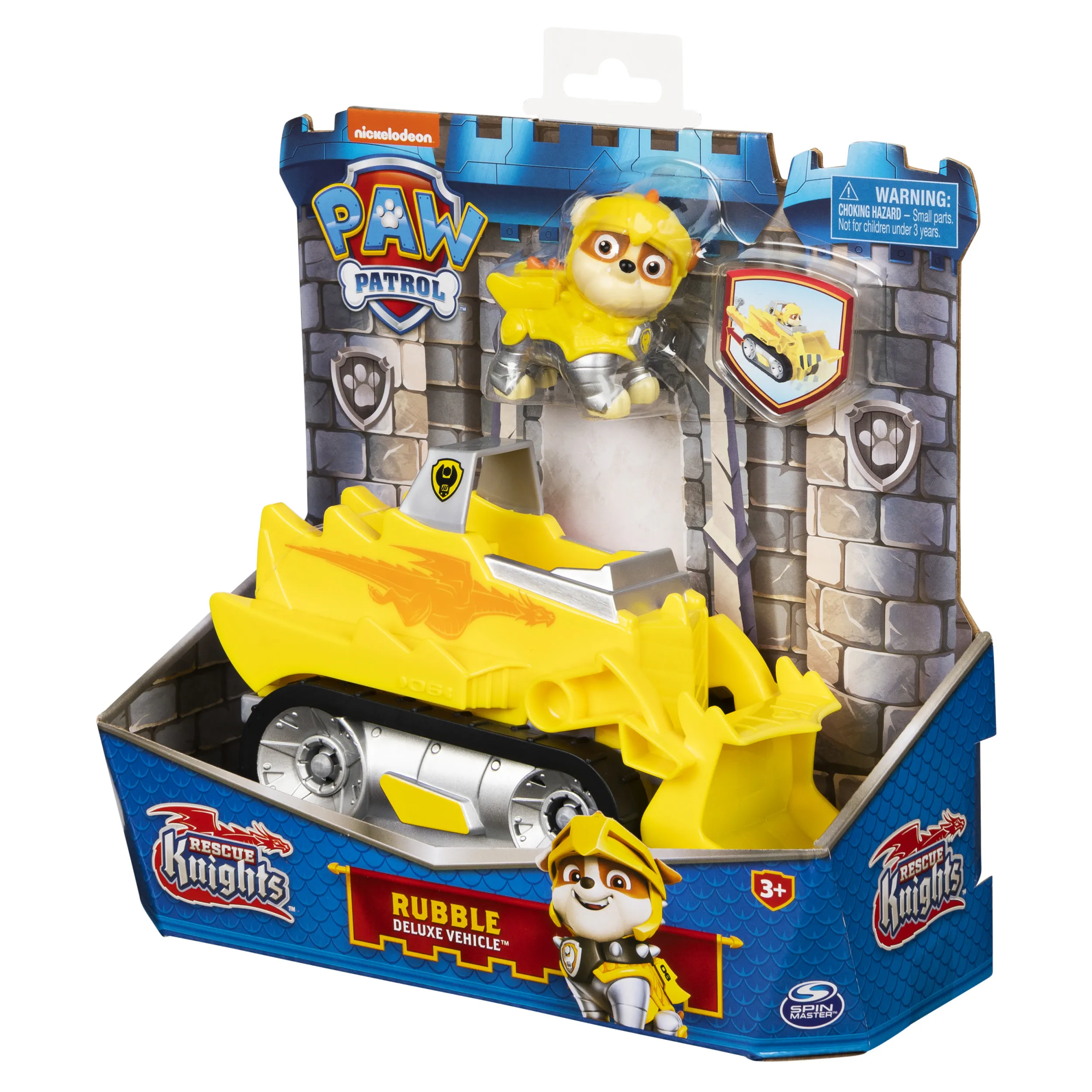 Spin Master Paw Patrol Rescue Knights Base Vehicle by Rubble, toy vehicle