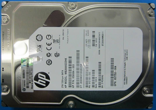 2Tb 7.2K RPM SATA