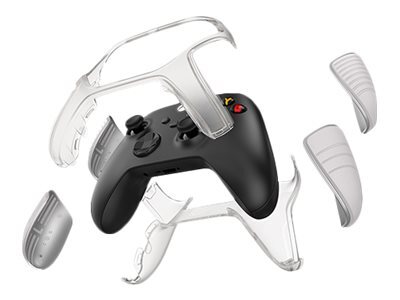 OtterBox Xbox X/S Antimicrobial Easy Grip Controller Shell - game controller protective cover, White/Gray.