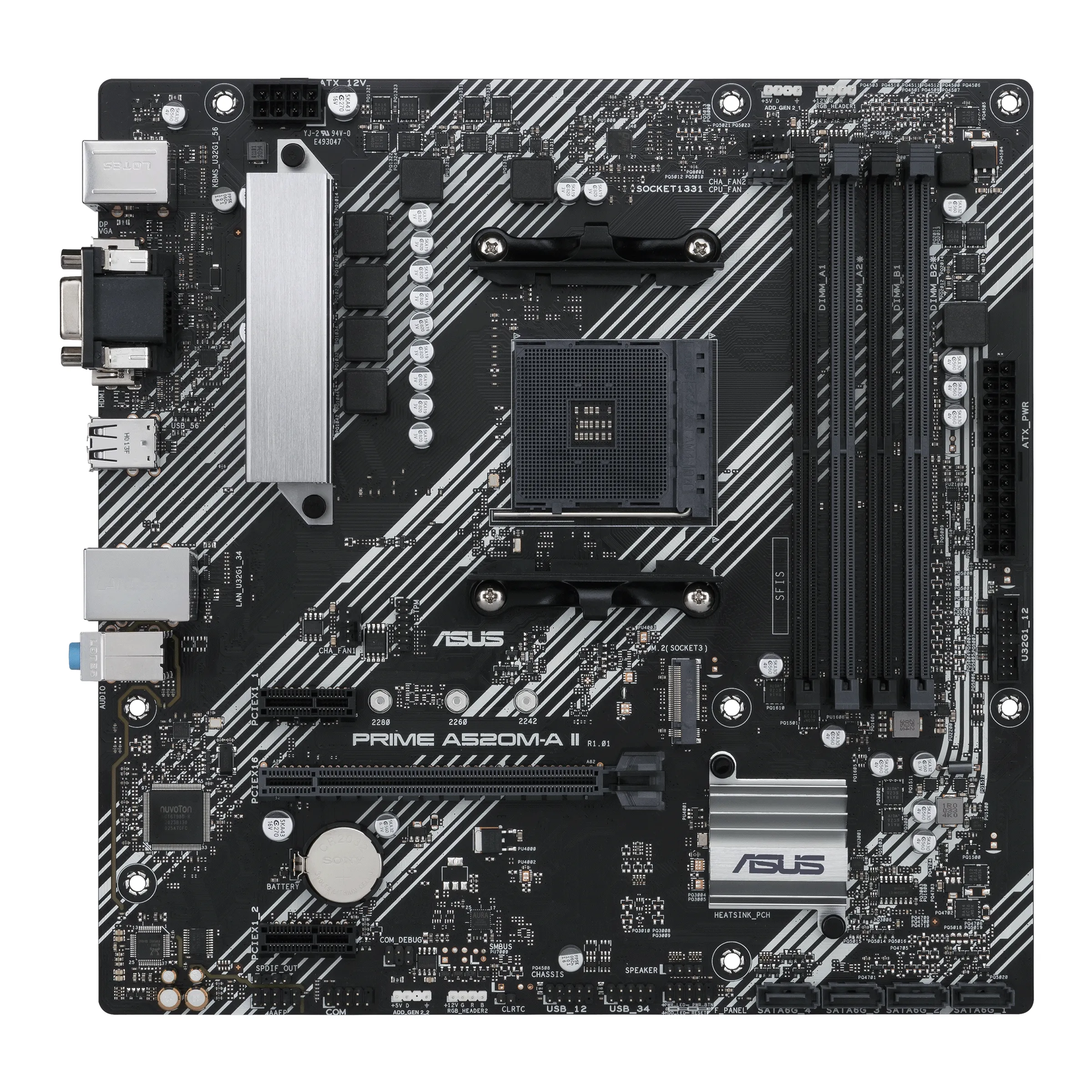 Asus PRIME A520M-A II mATX-emolevy