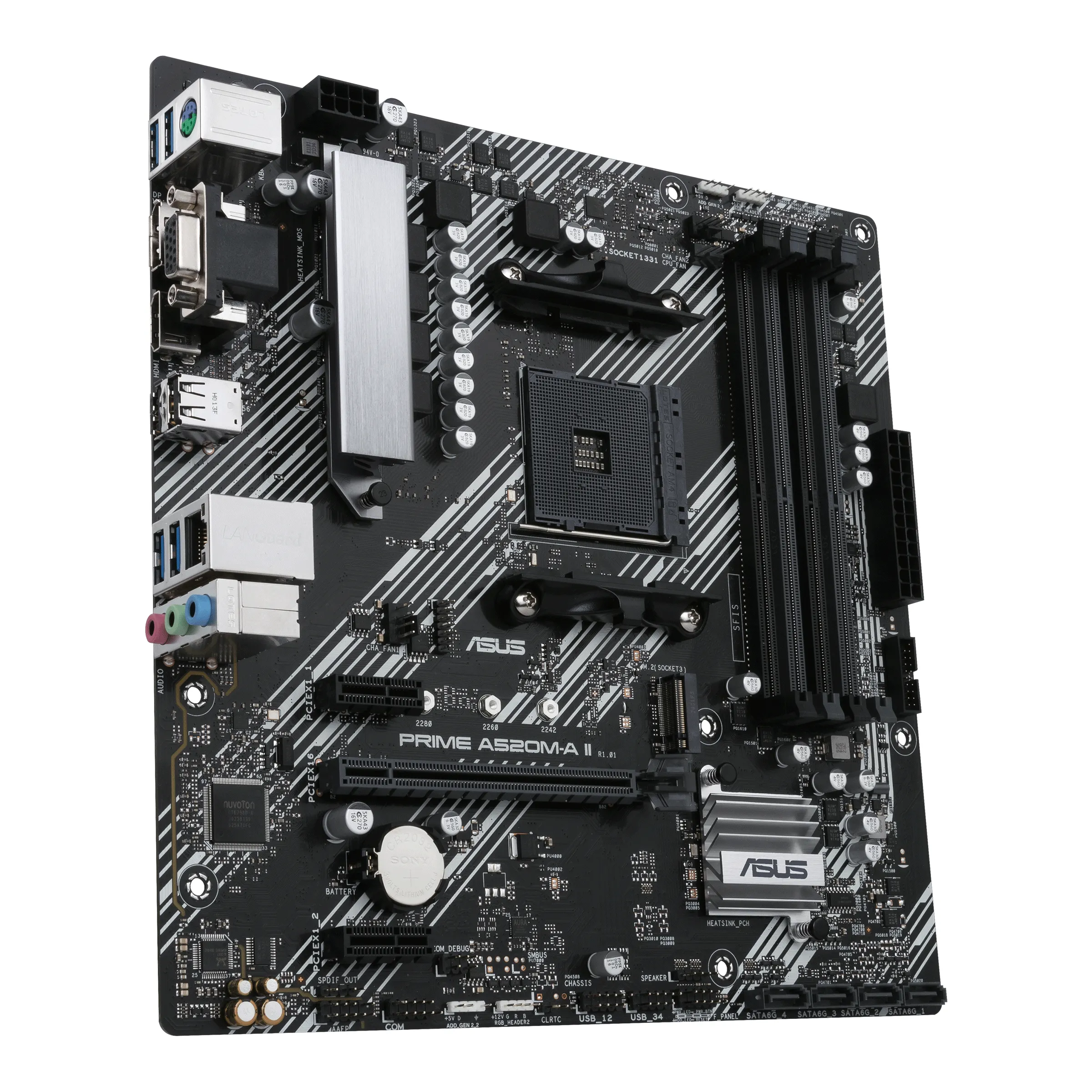 Asus PRIME A520M-A II mATX-emolevy