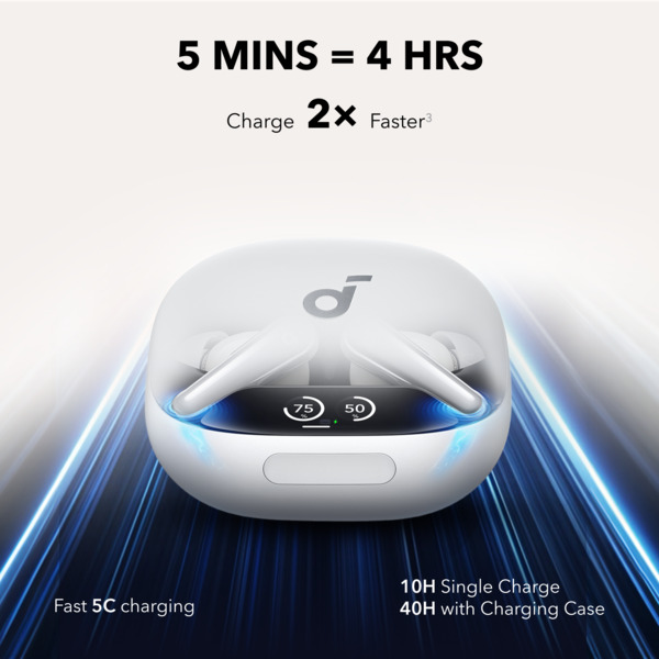 Anker Soundcore Liberty 4 Pro Wireless Earbuds, White