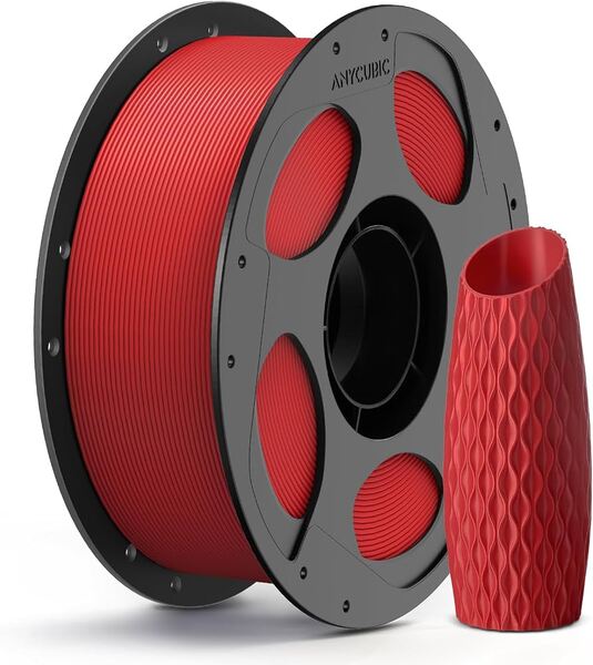 Anycubic PLA+ 1.75 mm, 1 kg 3D Printer Filament, Red