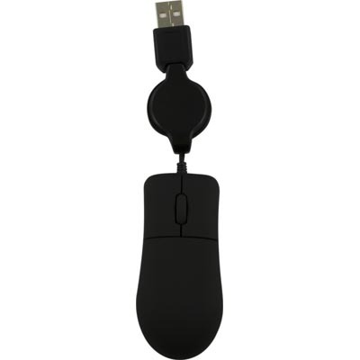 DELTACO optinen minihiiri, 2 painiketta &amp; rulla, 800 DPI, USB, musta