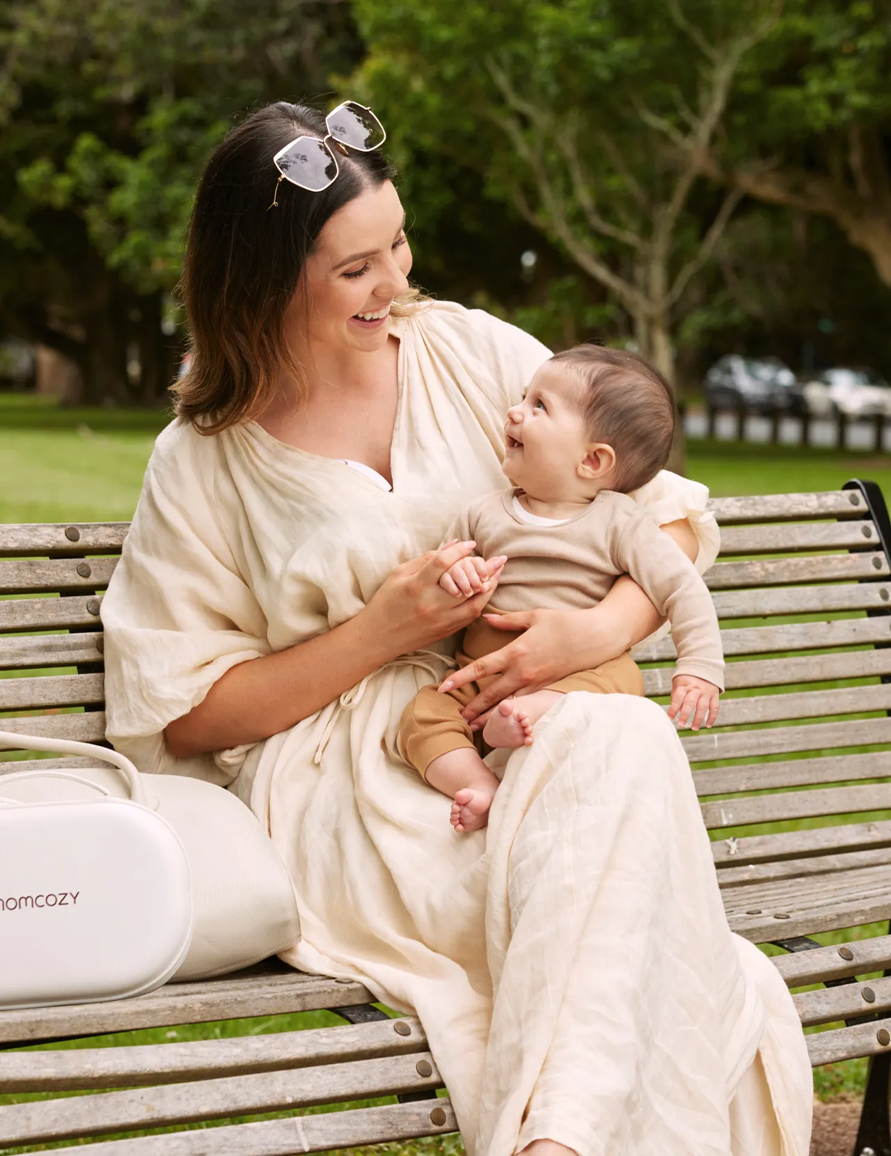 MOMCOZY M6 Mobile Style dubbel elektrisk br&ouml;stpump, hands-free, rosa