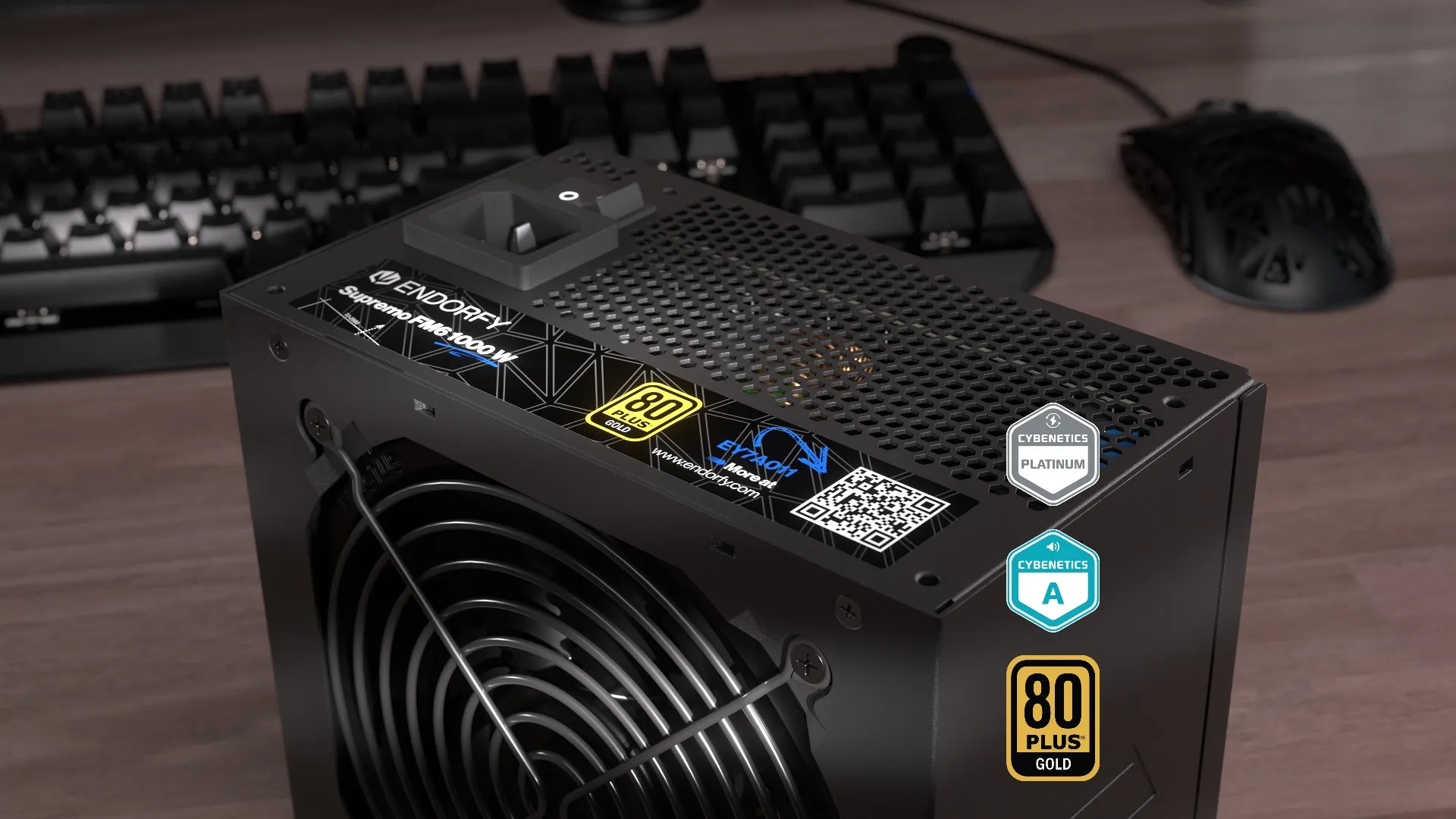 Endorfy Supremo FM6 1000W -virtal&auml;hde, 80 Plus Gold