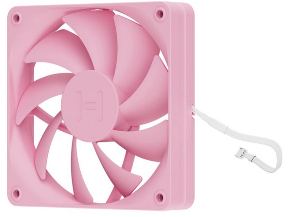 HYTE FA12 PWM Fan Kit, Fluid Dynamic Bearing, 120mm, 4-pack, Strawberry Milk