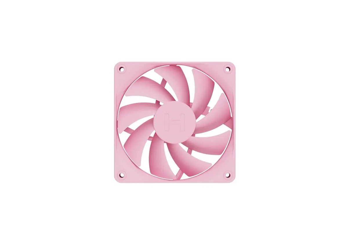 HYTE FA12 PWM Fan Kit, Fluid Dynamic Bearing, 120mm, 4-pack, Strawberry Milk
