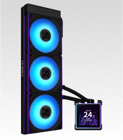 Lian Li HydroShift II LCD-S 360 ARGB -nestej&auml;&auml;hdytin, musta