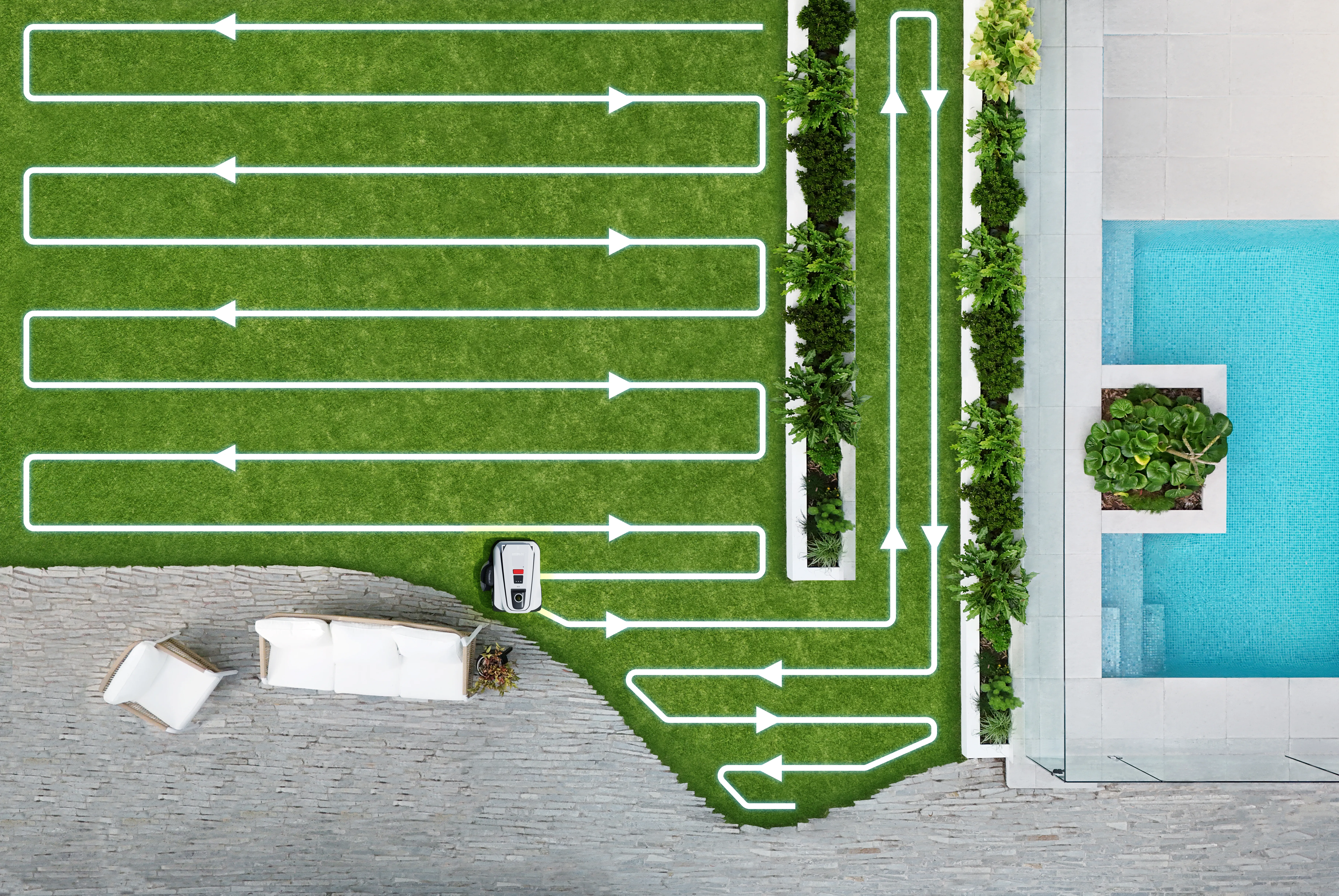 ECOVACS GOAT A1600 LiDAR PRO, Wi-Fi, 1600 m&sup2; robotgr&auml;sklippare