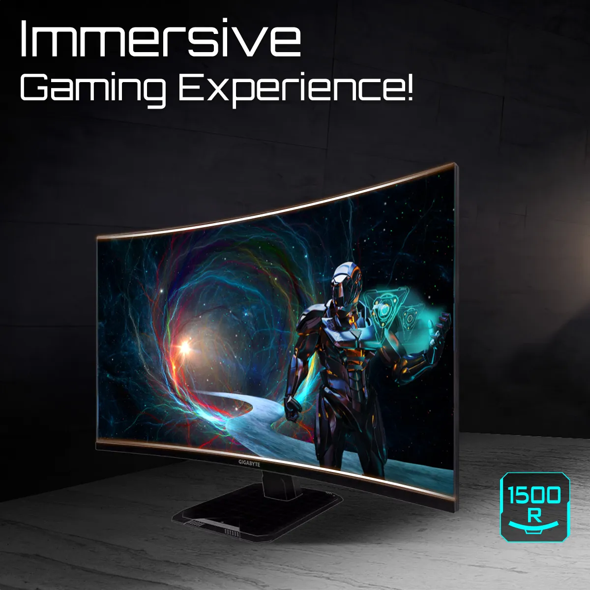 GIGABYTE GS32QCA 31.5&quot; QHD, VA Curved Gaming Monitor