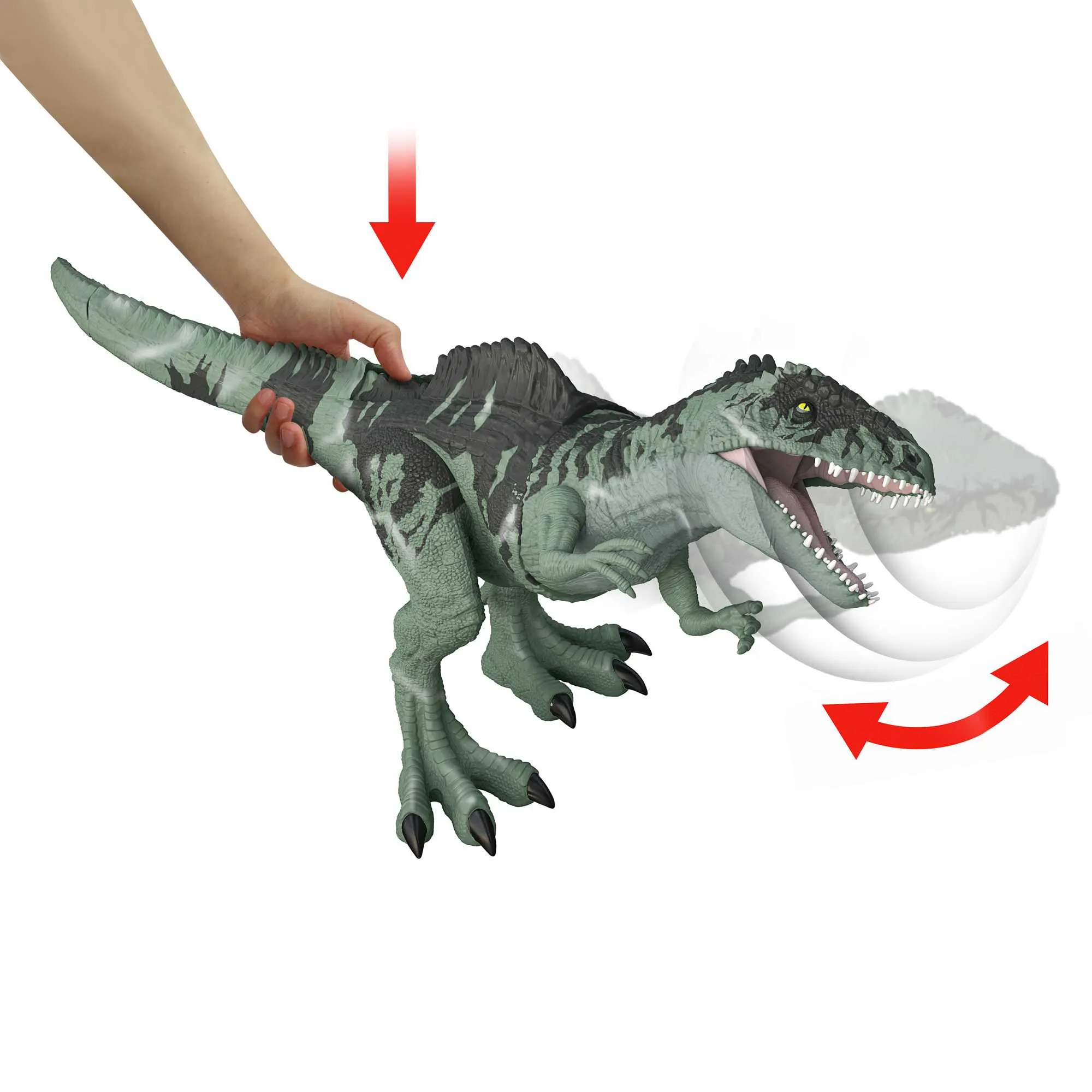 Mattel Jurassic World Strike N' Roar Giganotosaurus Mini-Play Figure