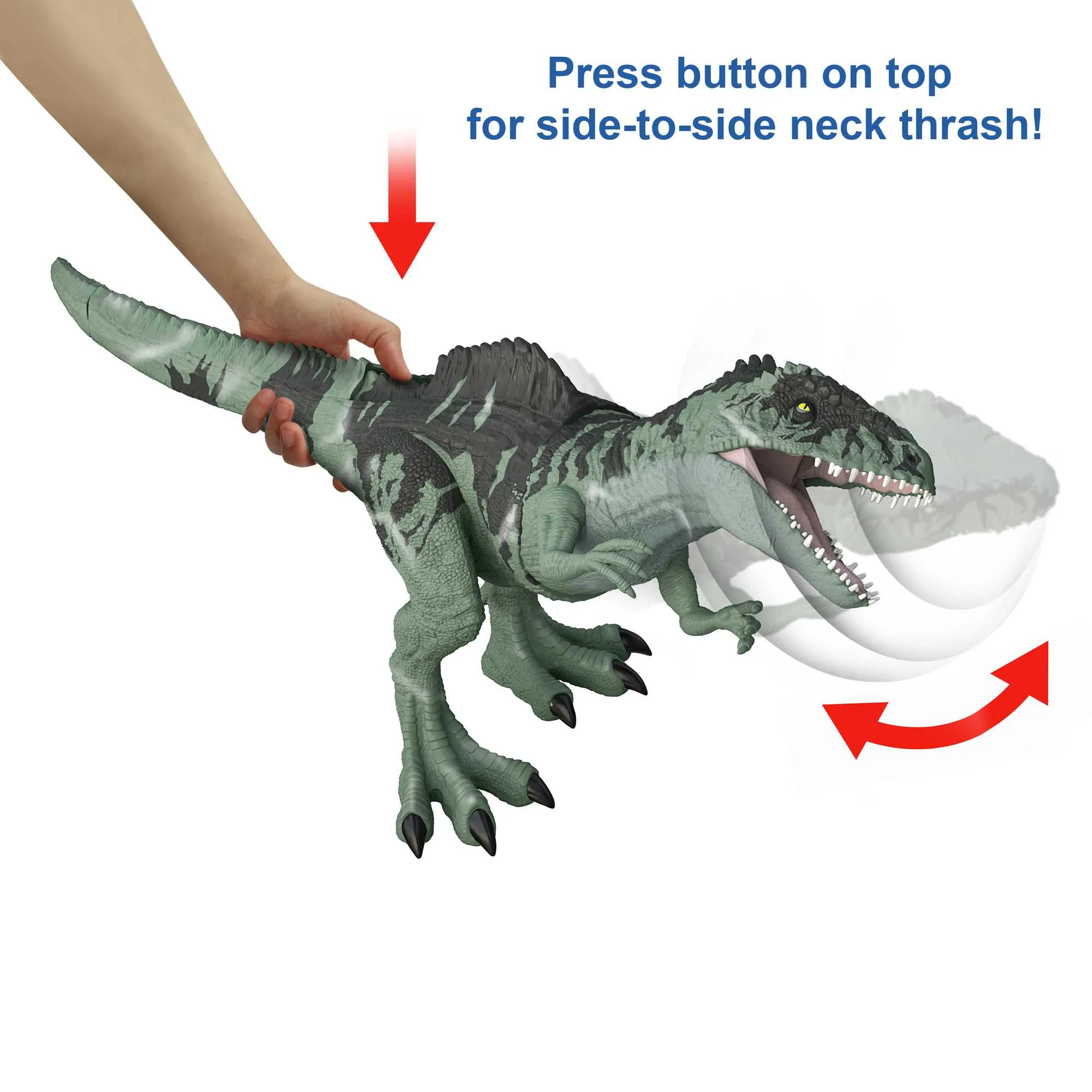 Mattel Jurassic World Strike N' Roar Giganotosaurus Mini-Play Figure