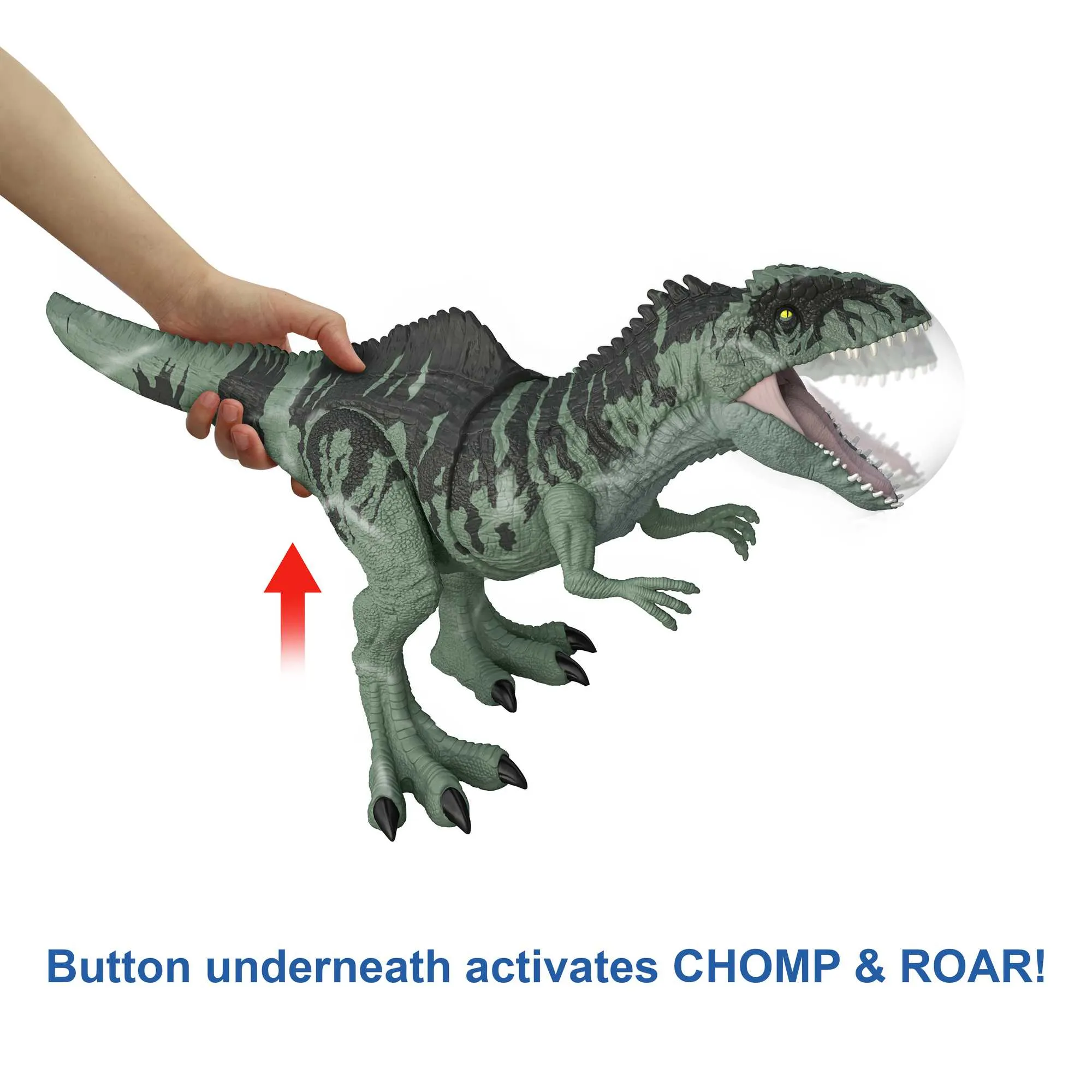 Mattel Jurassic World Strike N' Roar Giganotosaurus Mini-Play Figure