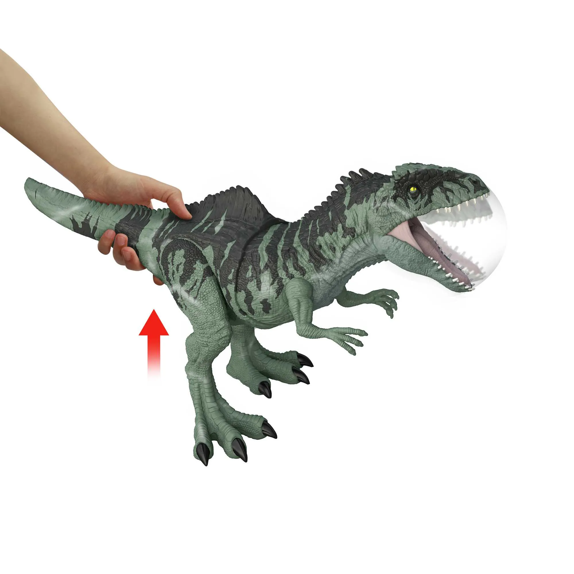Mattel Jurassic World Strike N' Roar Giganotosaurus Mini-Play Figure