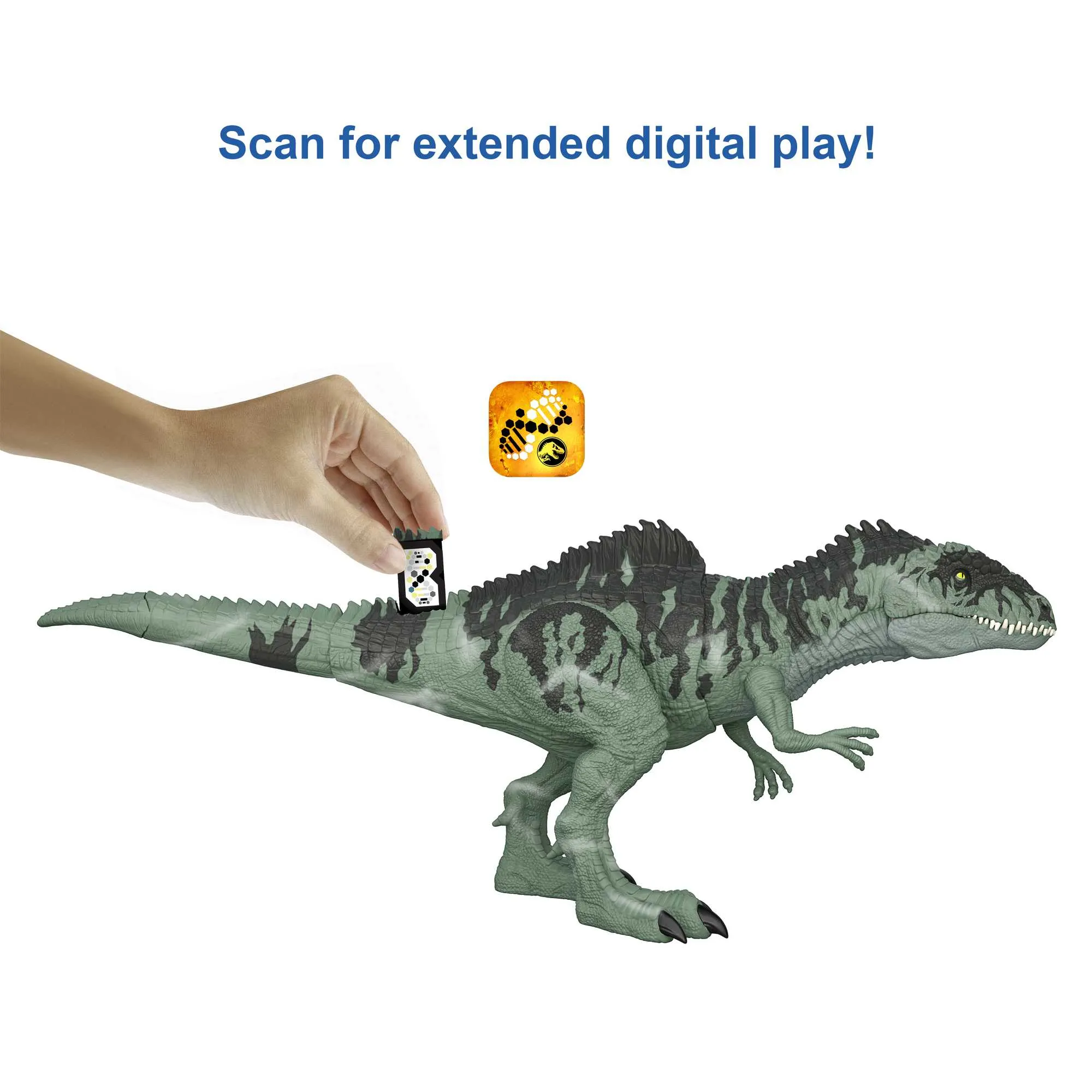 Mattel Jurassic World Strike N' Roar Giganotosaurus Mini-Play Figure