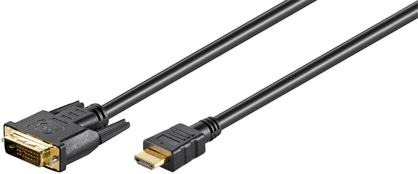 MicroConnect HDMI – DVI-D 1.4 - kabel, 1,8 m, Svart
