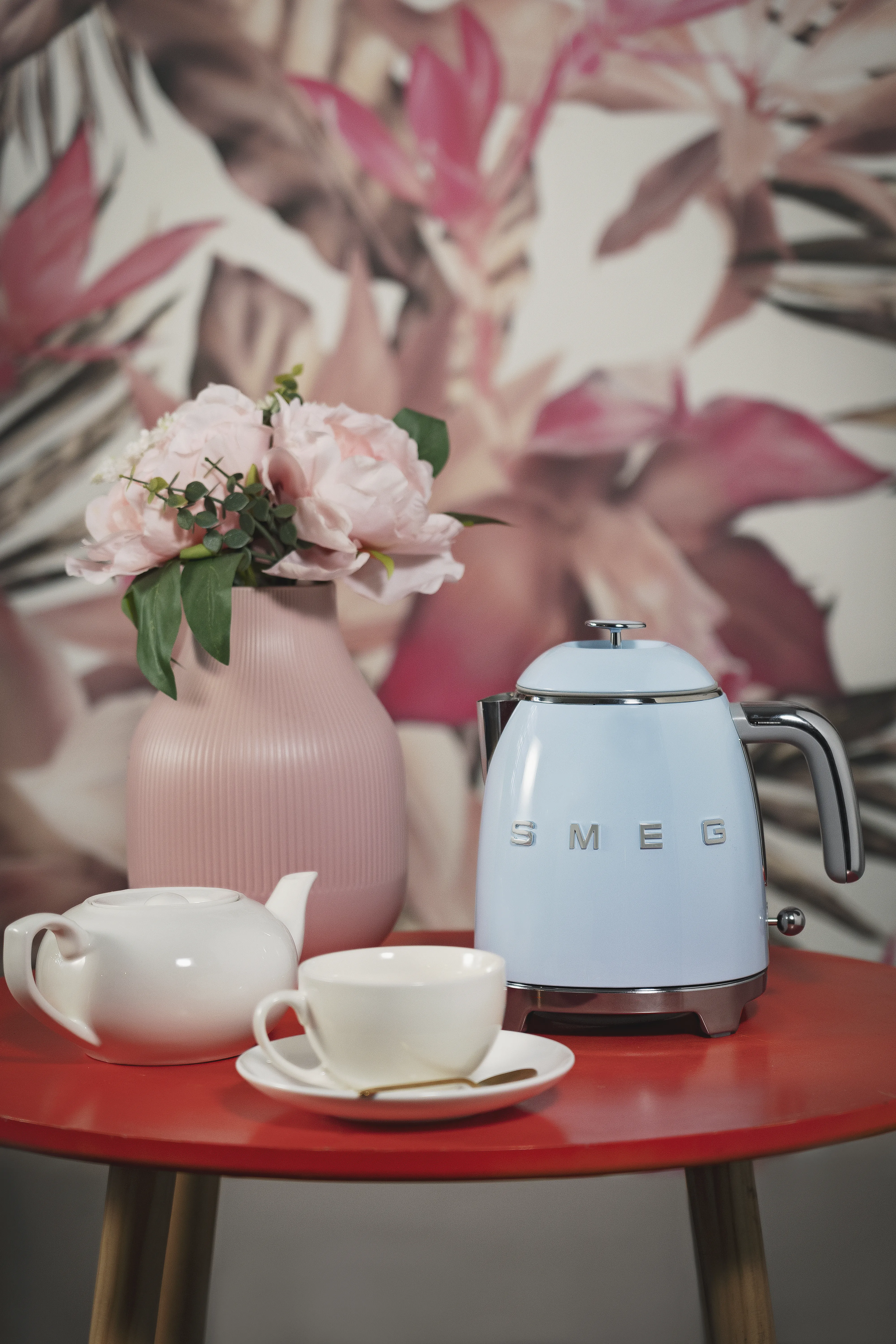 Smeg 50's Style - vattenkokare, Pastellbl&aring;, 0.8l