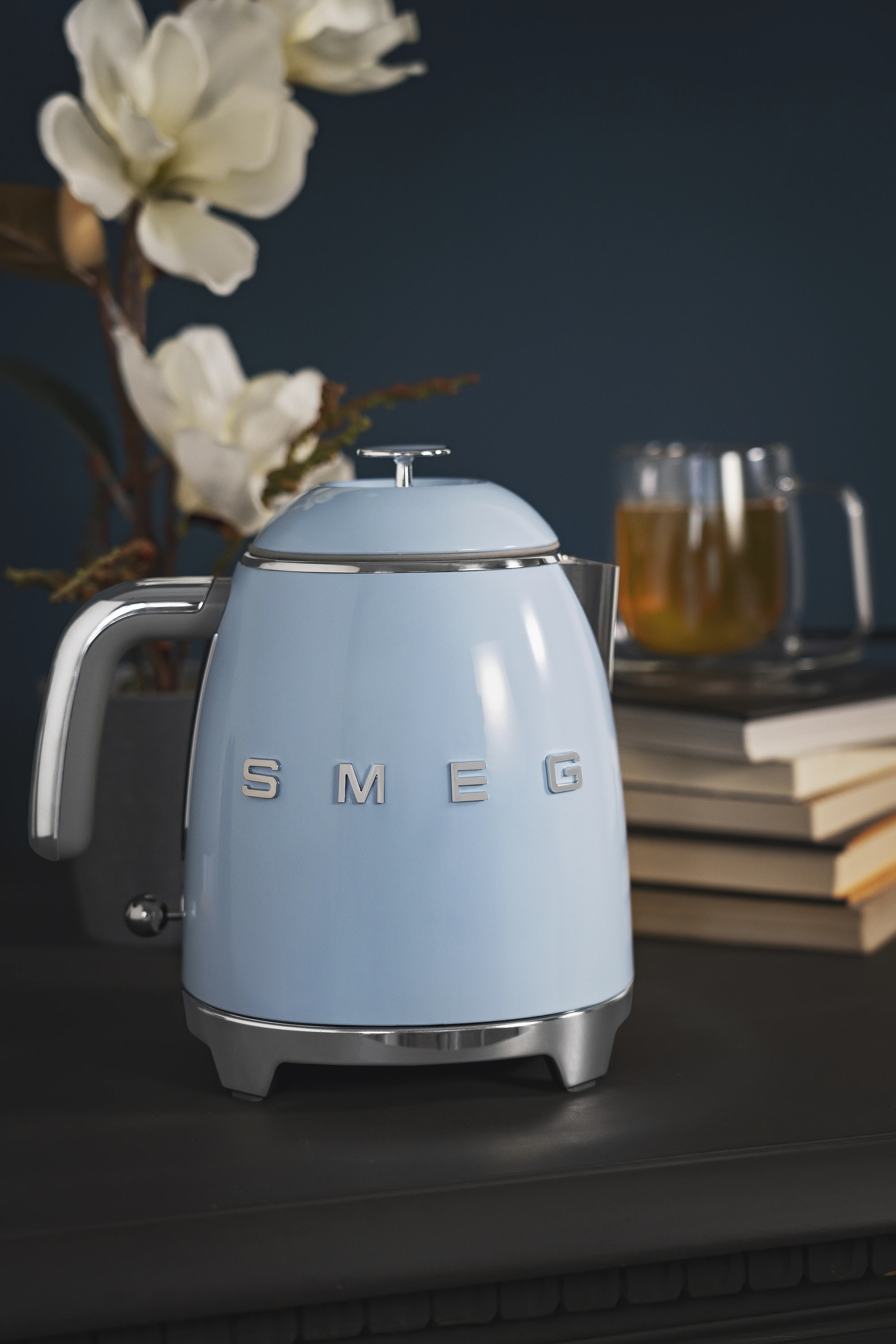 Smeg 50's Style - vattenkokare, Pastellbl&aring;, 0.8l