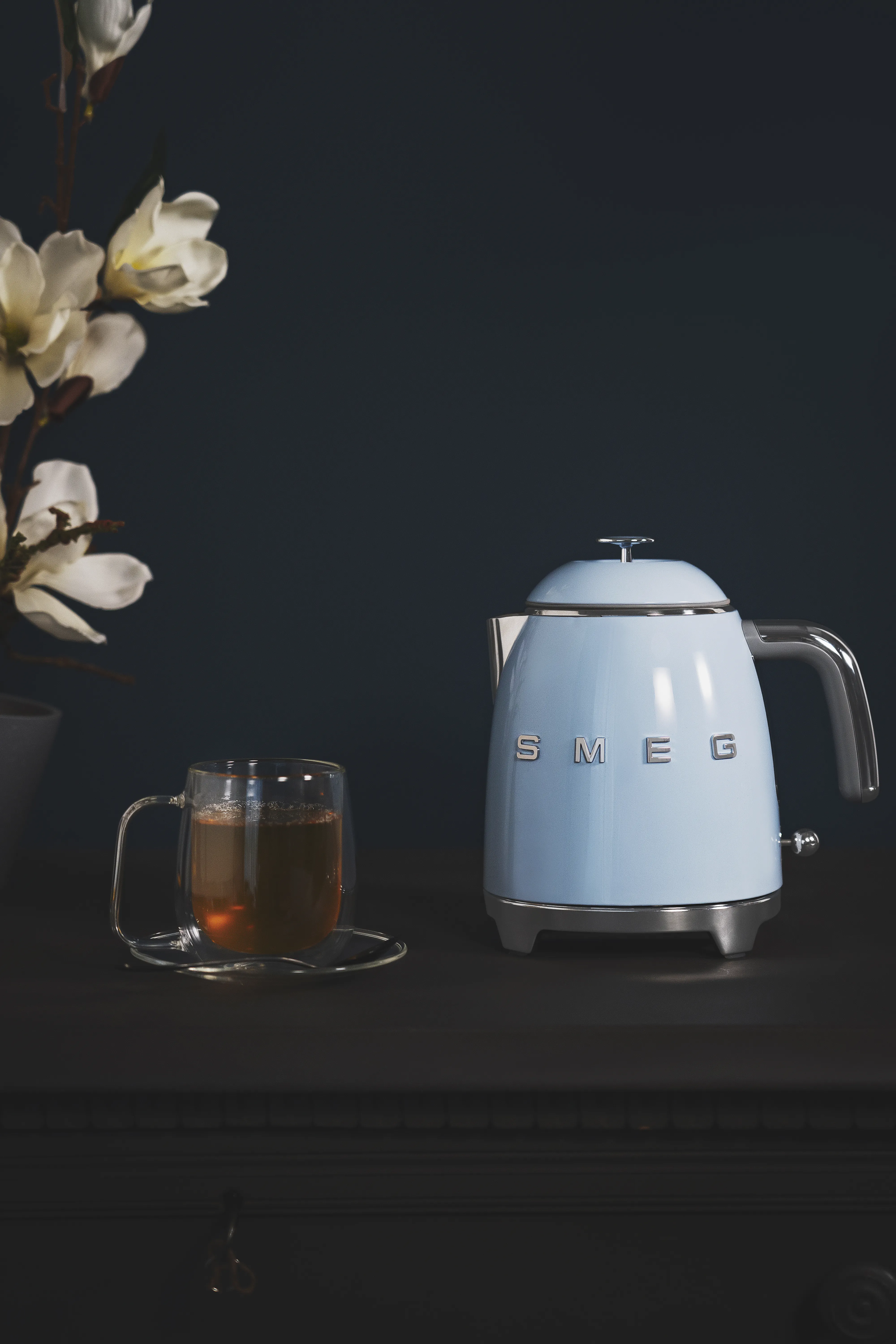 Smeg 50's Style - vattenkokare, Pastellbl&aring;, 0.8l
