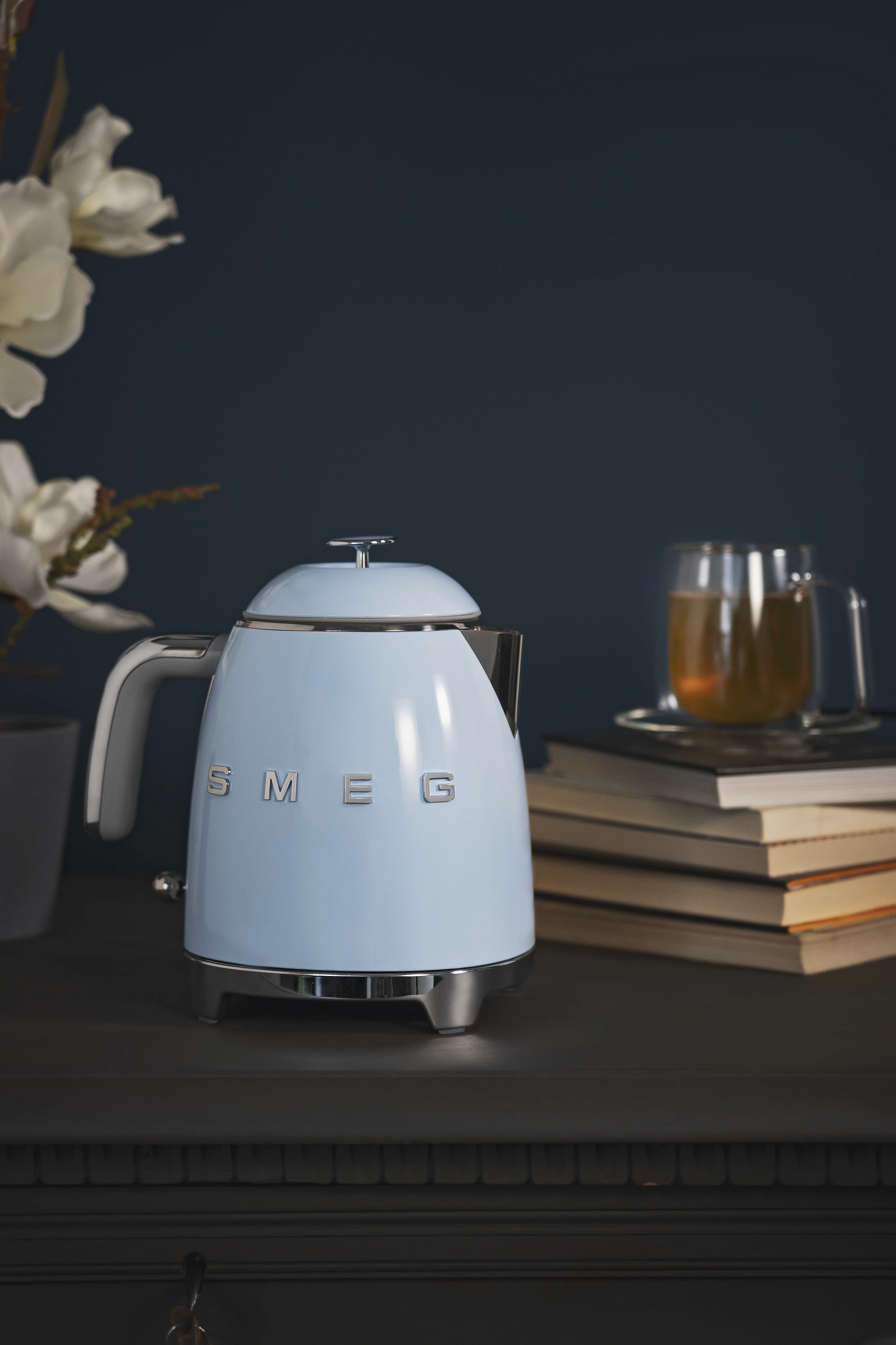 Smeg 50's Style - vattenkokare, Pastellbl&aring;, 0.8l