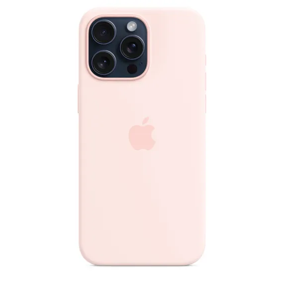 Apple iPhone 15 Pro Max, MagSafe - silikonskal, Ljusrosa