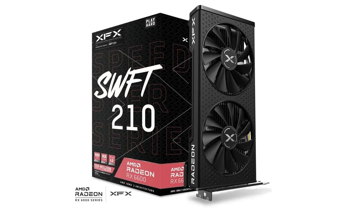 XFX Radeon RX 6600 Speedster SWFT 210 8GB - Graphics card