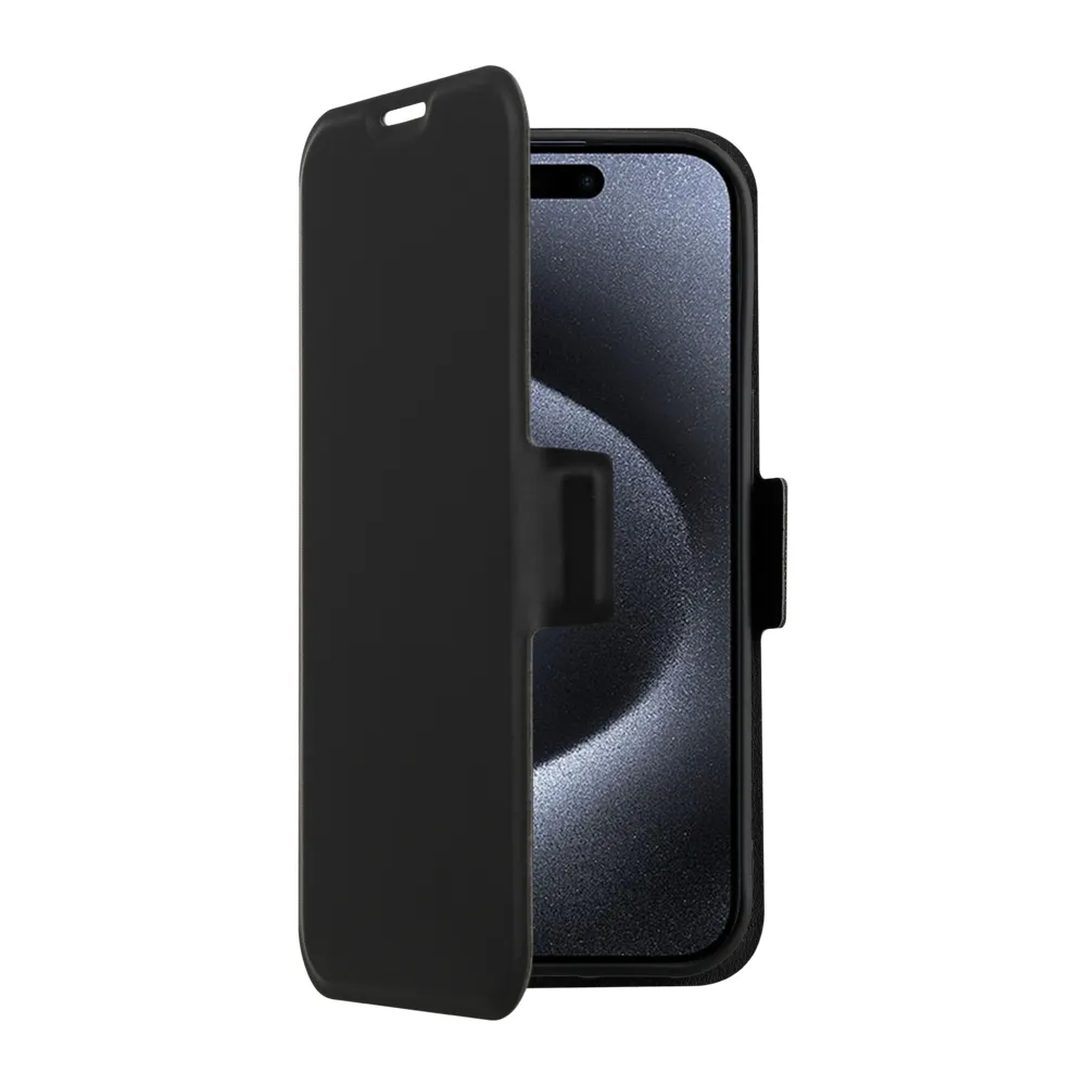 Screenor Clever iPhone 16 Pro Flip Case, Black