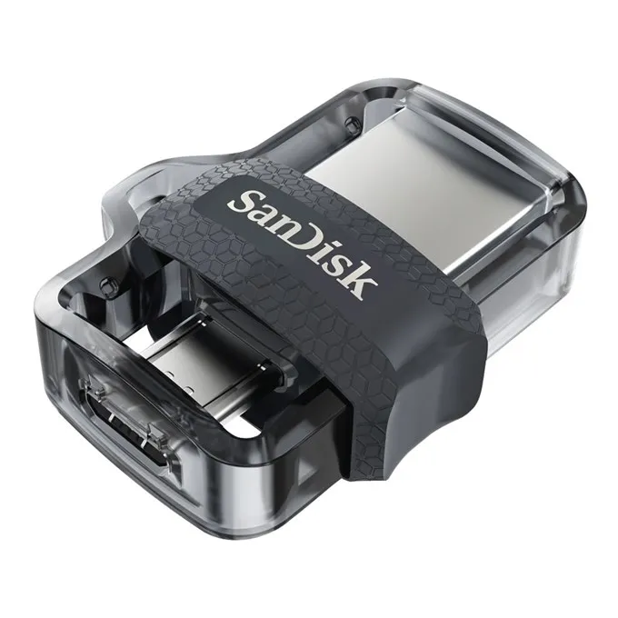 SanDisk Ultra Dual Drive m3.0 USB 3.0 128GB memory stick, Black/Gray