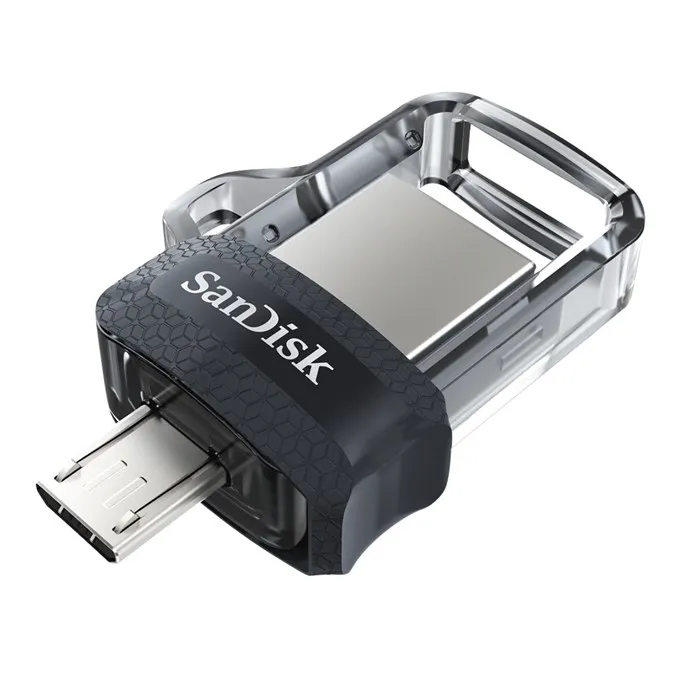 SanDisk Ultra Dual Drive m3.0 USB 3.0 128GB memory stick, Black/Gray