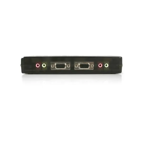 4 Port USB KVM Switch w/Audio+Cables
