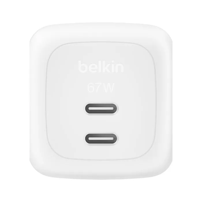 BELKIN 67W Dual USB-C PD PPS, White