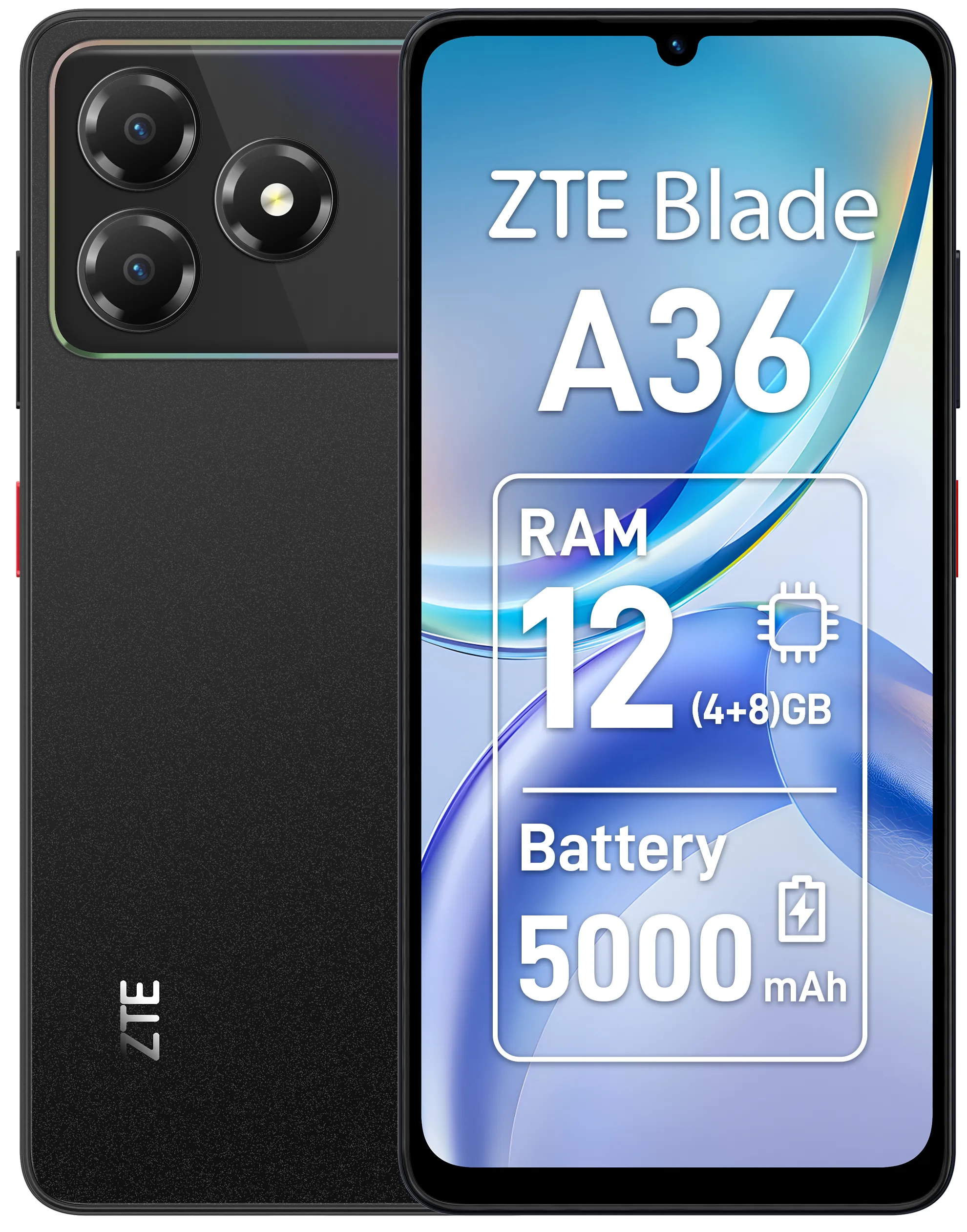 ZTE Blade A36 4/64 GB, Nebula Black