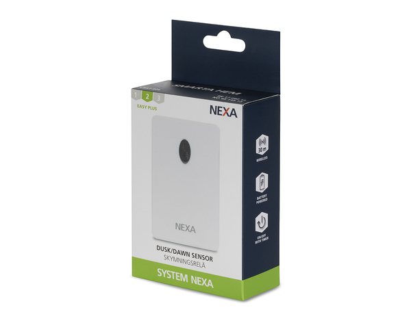 Nexa, tr&aring;dl&ouml;st skymningsrel&auml;, timer, IP56