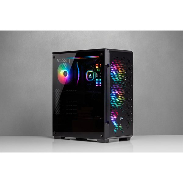 Corsair iCUE 220T RGB Airflow - miditower chassi, Svart