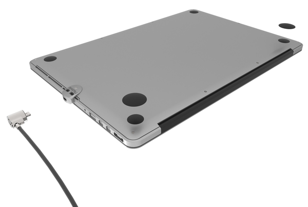 Maclocks The Ledge - Turva lohkon liit&auml;nt&auml;sovitin - hopea malleihin Apple MacBook Air (11.6 tuuma, 13.3 tuuma)