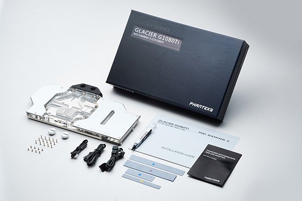 Phanteks GTX 1080Ti GPU Full Water Block MSI Gaming, RGB Lighting, Chr