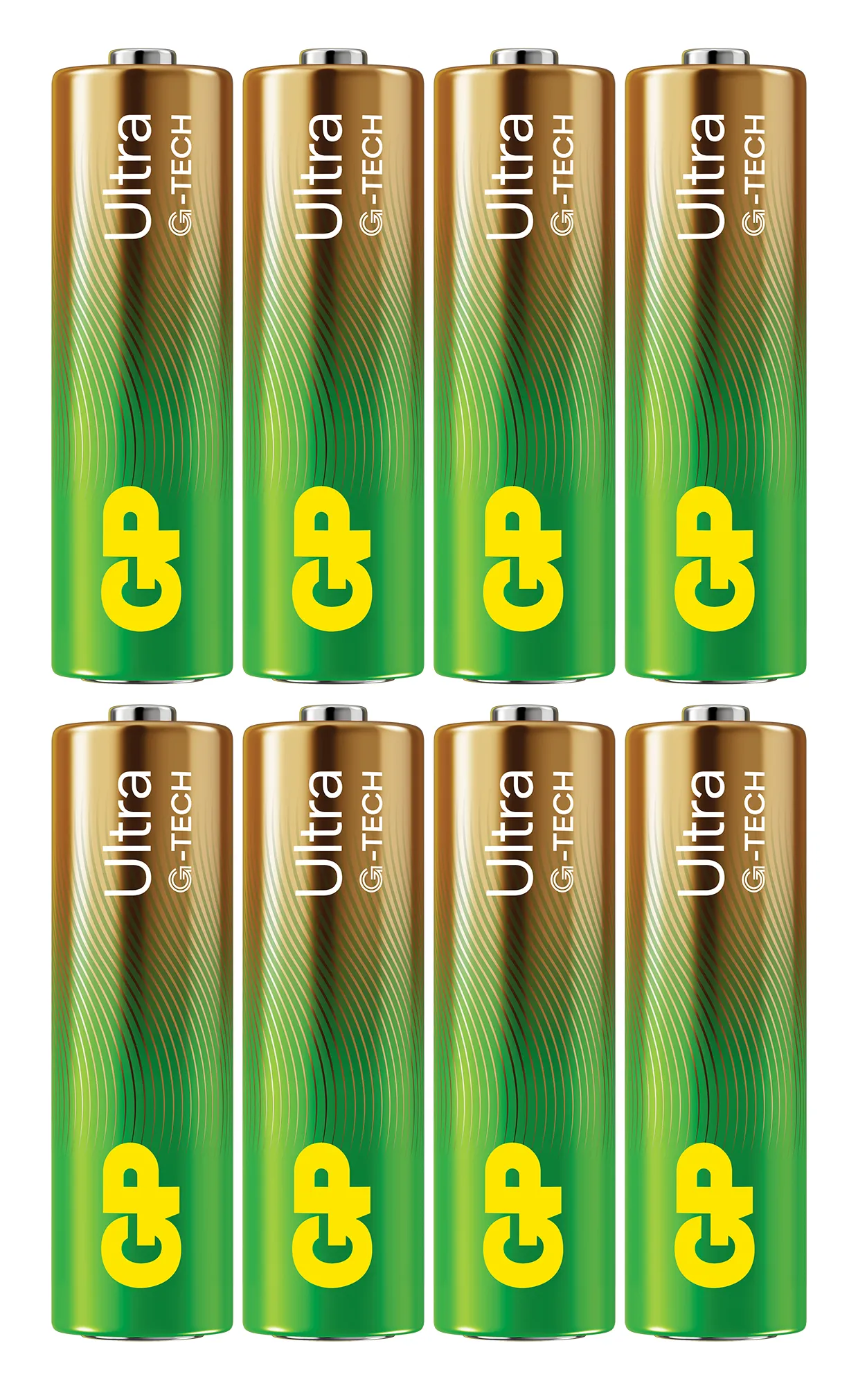 GP Ultra Alkaline Battery, Size AA, 15AU/LR6, 1.5V (8-pack)