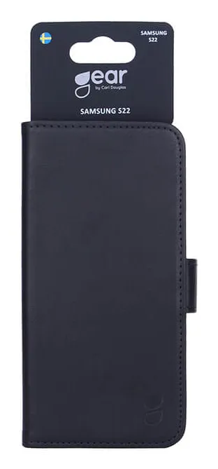 GEAR Wallet, Galaxy S22 - Wallet Case, Black