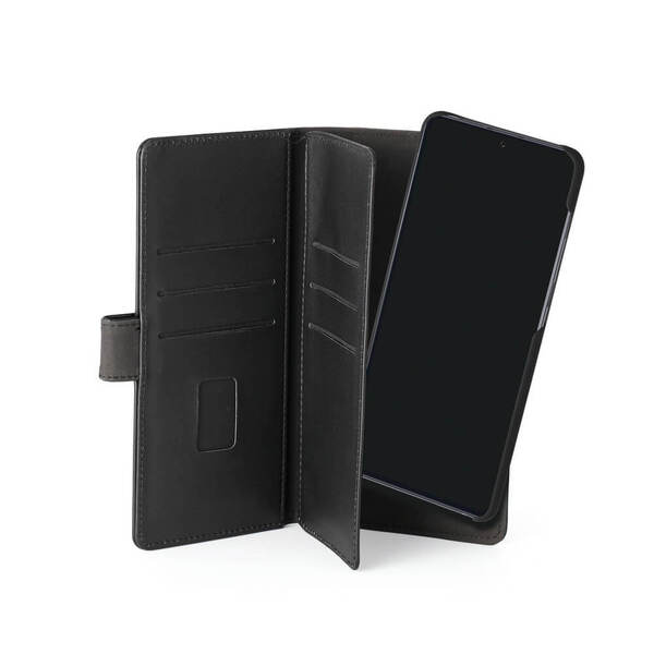 GEAR Wallet 7 Cards, Galaxy A71 - 2-in-1 Wallet Case, Black
