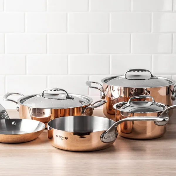 De Buyer Prima Matera Saut&eacute; Pan 20 cm, Copper/Stainless Steel
