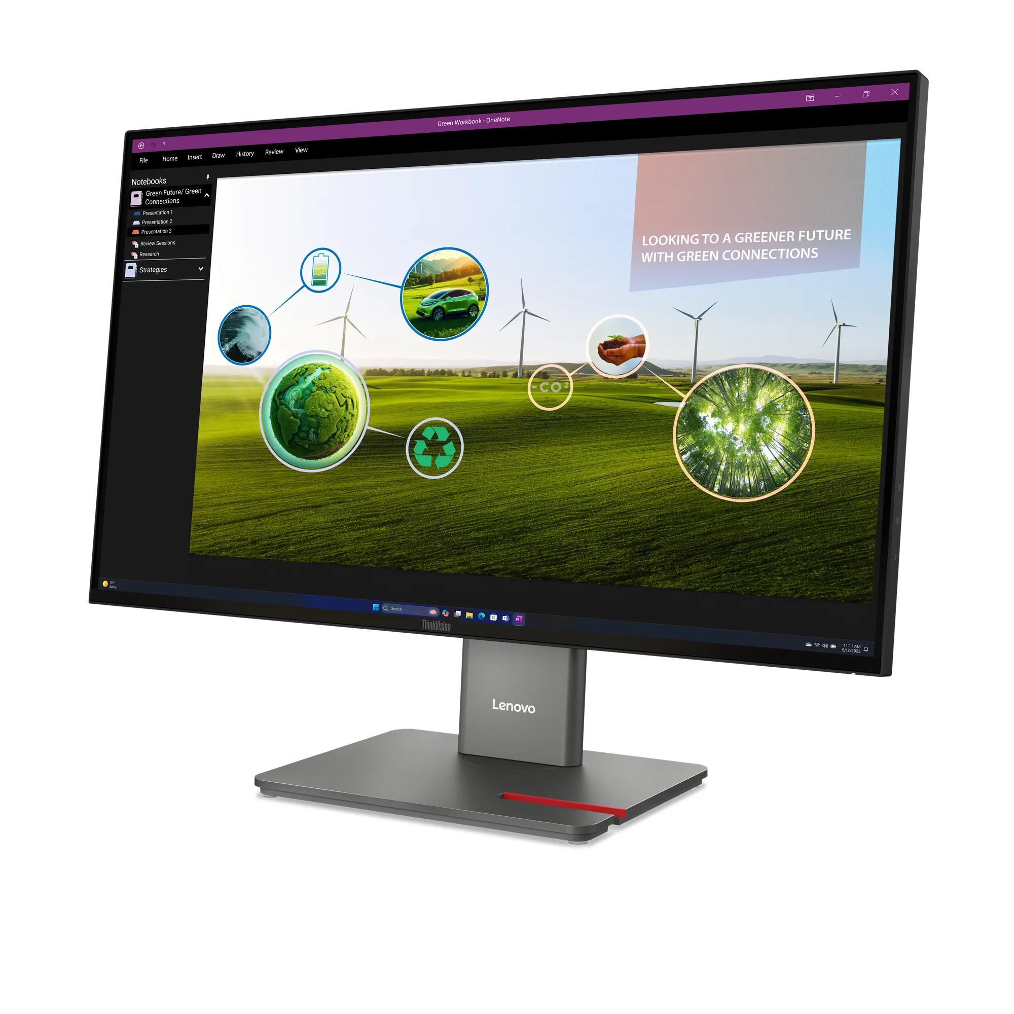 Lenovo 27&quot; ThinkVision ThinkVision P27Q-40 QHD, IPS - sk&auml;rm